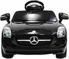 動作確認済み◎ 大迫力‼︎ブラックベンツ　SLS AMG ラジコンカー Amazon.co.jp: ラジコン操作可 電動乗用カー ベンツSLS-AMG【黒